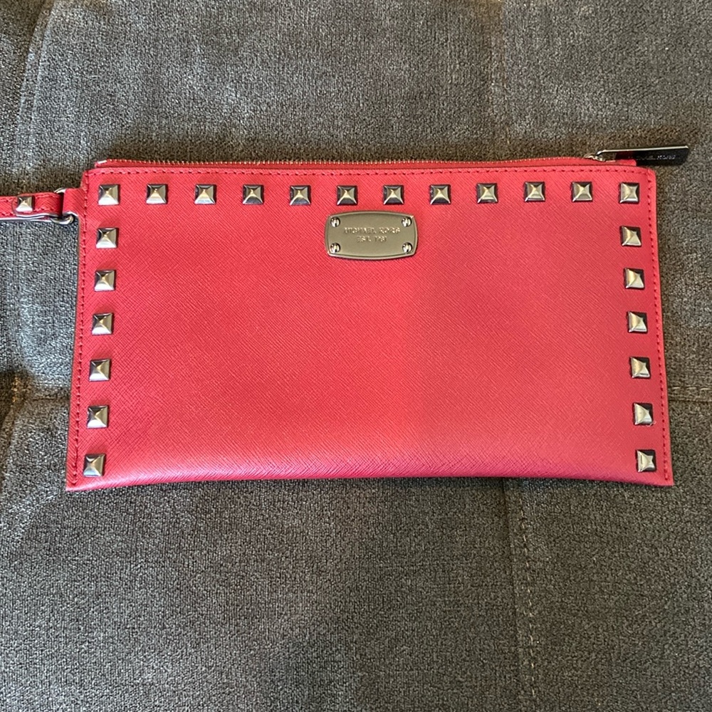 Michael Kors Deep Red Leather Wallet